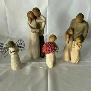 Set of 4 Willow Tree Collectibles